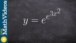 Learn to find the derivative of exponential with chain rule Instructional Video