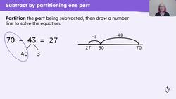Solve equations involving the subtraction of two-digit numbers Instructional Video