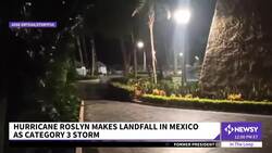 Hurricane Roslyn Makes Landfall In Mexico, Avoids Resorts News Clip
