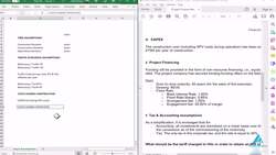 Project Finance and Excel - Build Financial Models from Scratch - Anatomy of a Multi-Scenario Input Sheet Instructional Video
