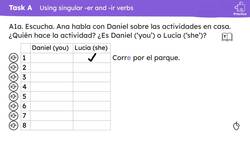 Free time activities: -er and -ir verbs 2nd person singular Instructional Video