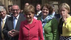 Archive shots of First Minister Nicola Sturgeon News Clip