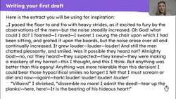 A written analysis of 'The Tell-Tale Heart' Instructional Video