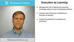 Execution as Learning Model Instructional Video