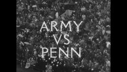 Army and Penn tie football game, 1943 News Clip