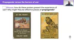 World War One: propaganda and trench warfare Instructional Video