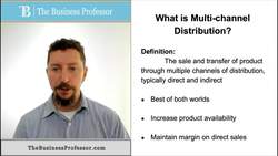 Marketing - What is Multi-Channel Distribution Instructional Video