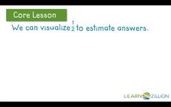 Estimating Subtraction of Fractions with Unlike Denominators Instructional Video