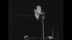 Australia, c.1951: Professor Bernard Heinze continues with his list of percussion instruments as some are struck Stock Footage