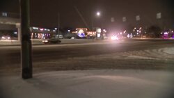 Checking out the snowy conditions in Hicksville News Clip