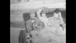 A Day Out in the Motor Car Stock Footage