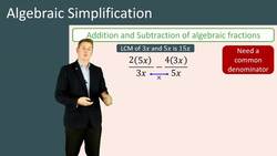 Algebraic Simplification: Focus on Fractions Instructional Video