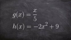Evaluating the Composition of Two Functions, Linear and Quadratic Instructional Video