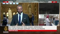 UK Prime Minister Rishi Sunak announces $24.4M in further support for Palestinians News Clip