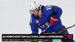 U.S. Women's Hockey Team Loses to Canada in First Beijing Meeting News Clip