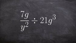 Dividing one rational monomial by another monomial and simplify Instructional Video