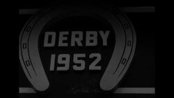Jockey Eddie Arcaro and race action at the 1952 Kentucky Derby News Clip