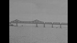 Photograph of completed San Francisco Bay Bridge News Clip