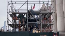 CLEAN : STOCKSHOTS: Theodore Roosevelt statue in New York News Clip