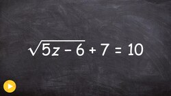 Solving Radical Equation by Squaring Both Sides and Checking Answers Instructional Video