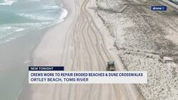 Crews begin restoring severely eroded beaches at Ortley Beach News Clip
