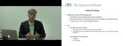 Factors in Business Hiring Process Instructional Video