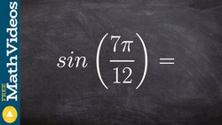 How to evaluate the half angle of sine Instructional Video