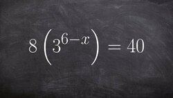 Using inverse properties to solve an exponential equation Instructional Video