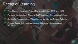 Microsoft Project 2021 From Beginners to Advanced - Beginner's Level Summary Instructional Video