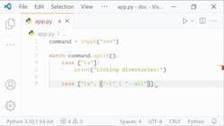 The Ultimate Guide to Python Programming With Python 3.10 - Pipe Operator in Patterns Instructional Video