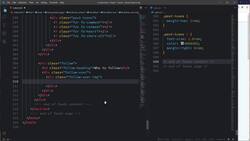 Frontend Web Development Bootcamp - Build a Twitter Clone - Create Structure of Section - "Who to follow" Instructional Video
