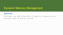 Learn and Master C Programming - Dynamic Memory Management Overview Instructional Video