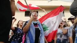 CLEAN : Protests explode in Lebanon's Beirut against taxes, corruption News Clip