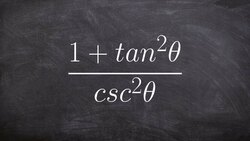 Use pythagorean identities and reciprocal identities to simplify a trig expression Instructional Video