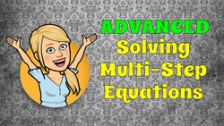 Solving Multi-Step Equations in Five Steps Instructional Video