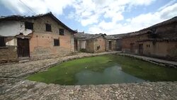 Buildings and lifestyles in Yiqian Old town, Guangchang County Stock Footage