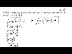 Vertex Form Extensions Instructional Video