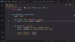 Web Scraping Tutorial with Scrapy and Python for Beginners - Using Command Line Arguments in Scrapy Spider Instructional Video