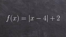 Graphing an abs function with vertical and horizontal shifts Instructional Video