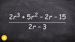 How to use synthetic division with fractions ohh fractions Instructional Video