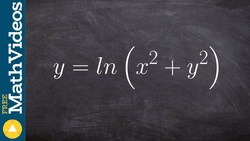 Implicit differentiation with the chain rule and in Instructional Video