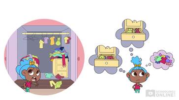 A Life Skills Series: Taking Care of Yourself Inside the Home - Becoming Independent - Bella Sorts her Clothes