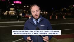 Nassau County police officer recovering after being critically injured in crash News Clip