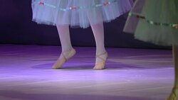 little child girls ballerina in a tutu skirt Stock Footage