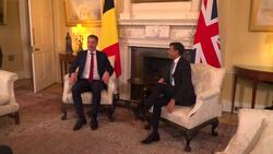 Sunak welcomes Belgian PM to Downing Street News Clip