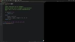 Python 3: Project-based Python, Algorithms, Data Structures - A look at the recursive divide function Instructional Video