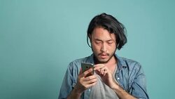 Bad mobile phone message, Bad news of the day. Stock Footage