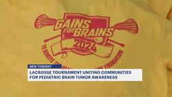 'Gains For Brains' girls lacrosse tournament raises awareness, funds for pediatric brain cancer research News Clip