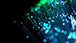 4k Fiber optics abstract with dolly shot Stock Footage
