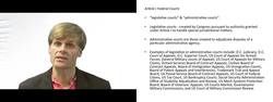 Article I Federal Courts Instructional Video